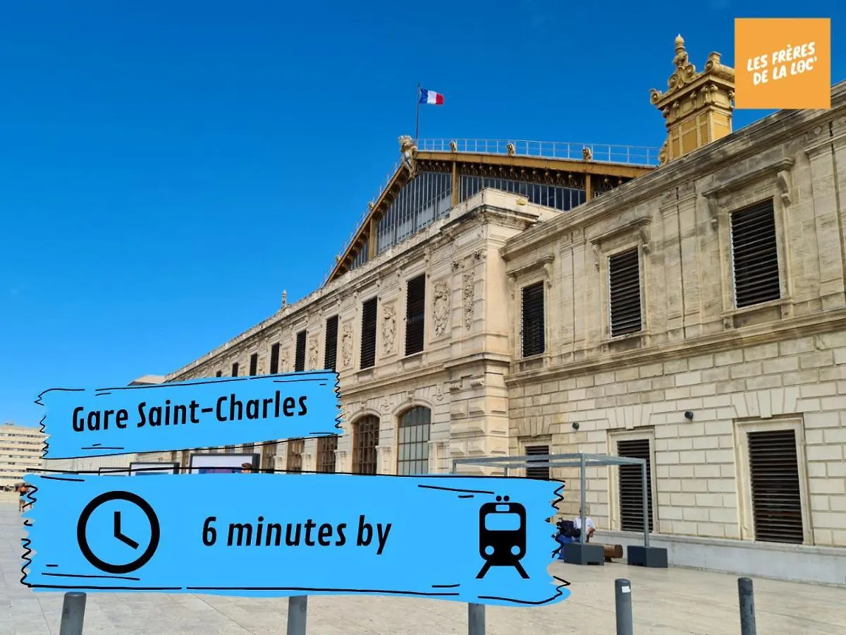 Appartement Marseillais - Climatisation & Spacieux - Les Freres De La Loc' 마르세유 아파트
