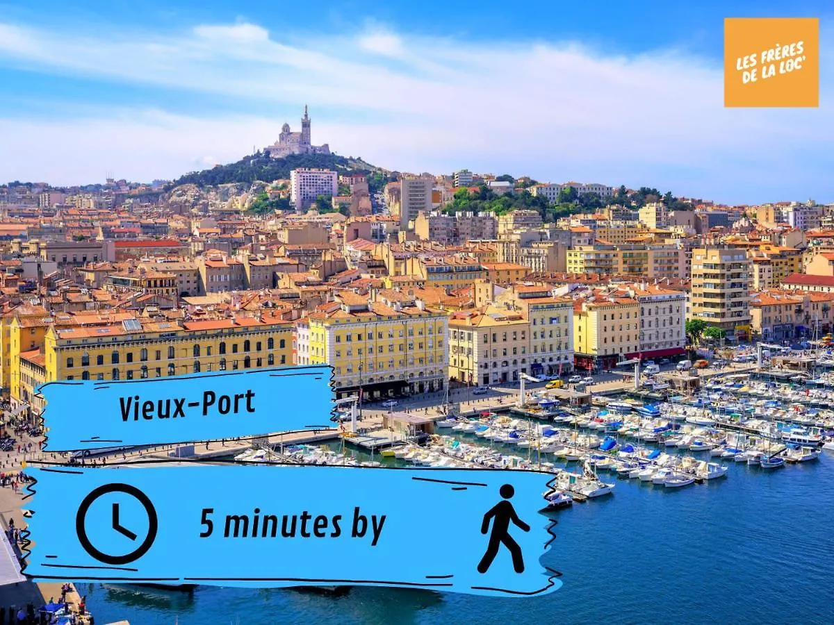 Apartment Appartement Marseillais - Climatisation & Spacieux - Les Freres De La Loc' Marseille
